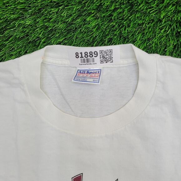 Vintage 90s Who Let the Dogs Out Shirt Medium 20x26 White - Picture 11 of 13